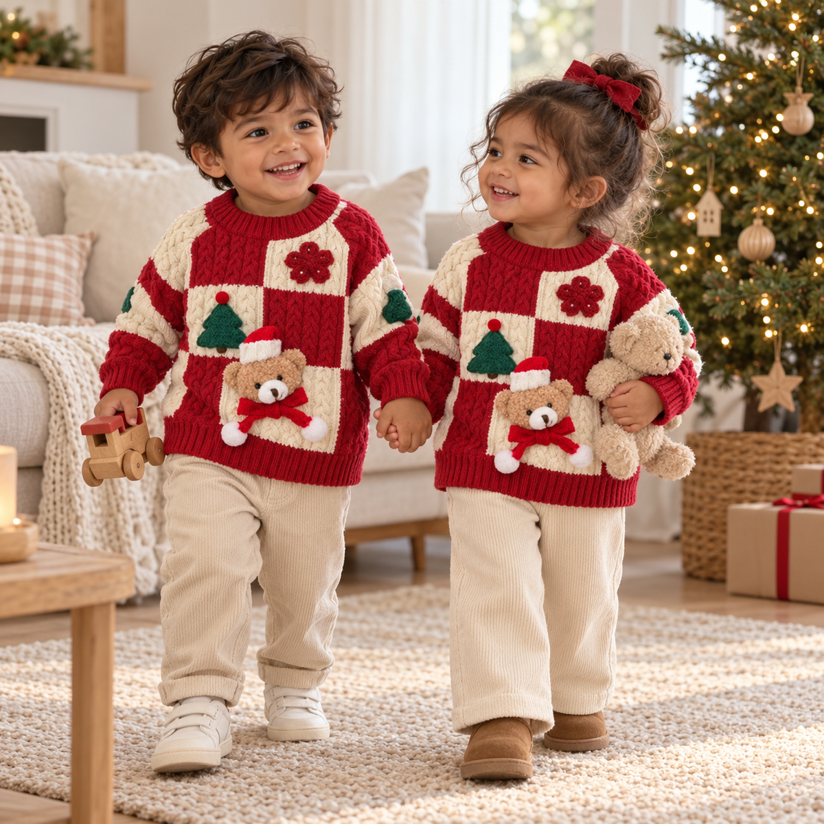 Saco Navideño Cuadros