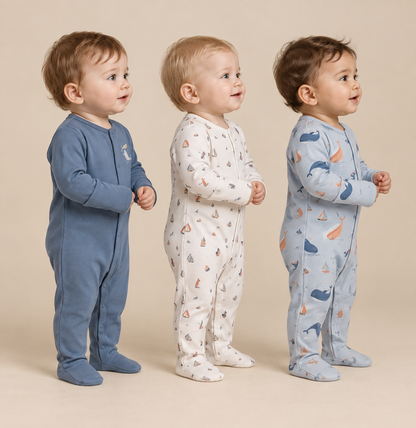 Set x 3 Pijamas Ballenas