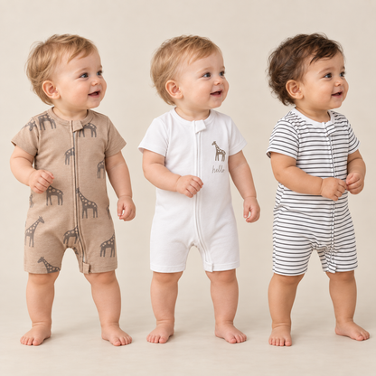 Set x 3 Enterizos Verano Jirafas