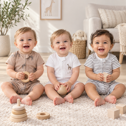 Set x 3 Enterizos Verano Jirafas
