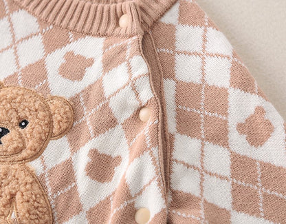 Enterizo Punto Oso Tartan